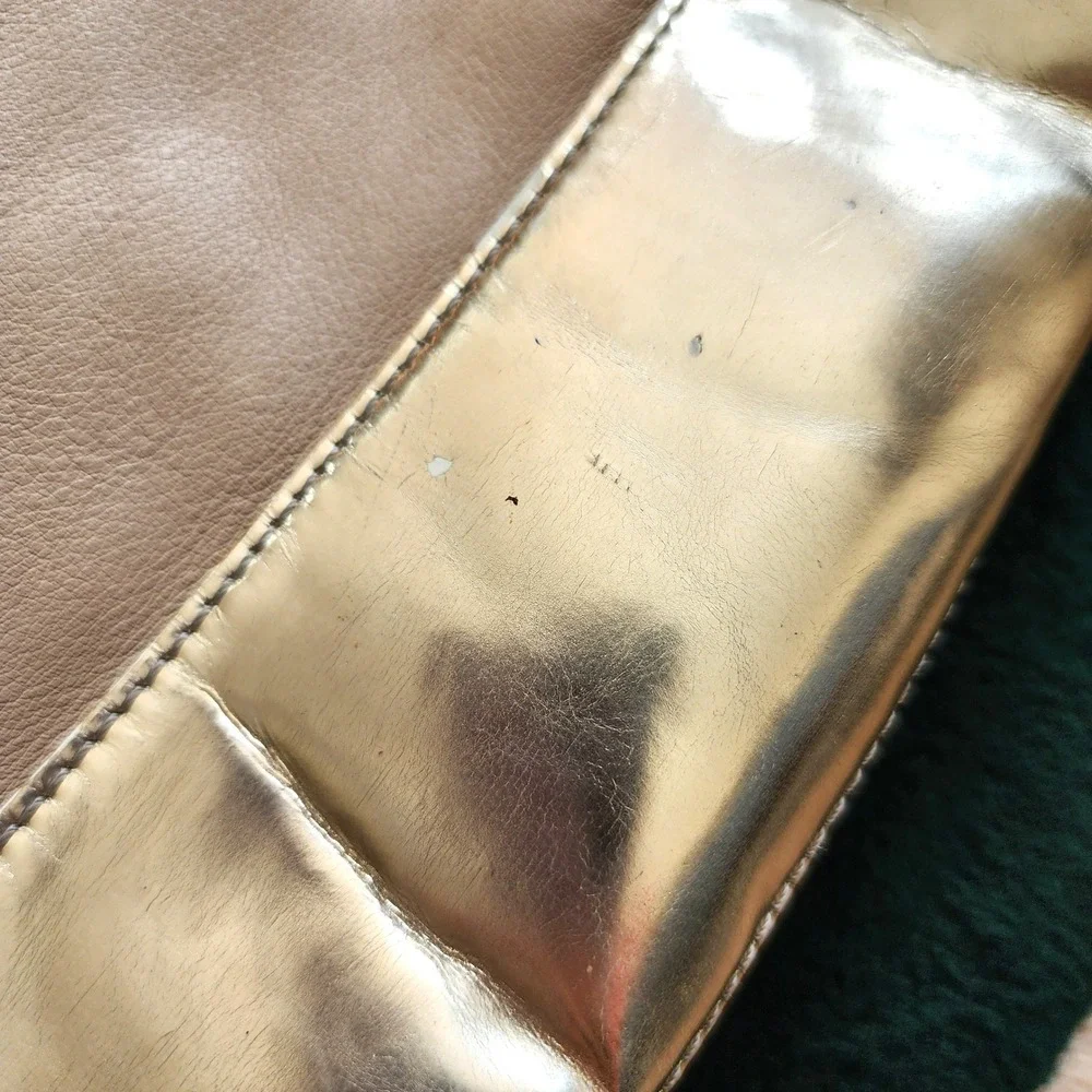 Anya Hindmarch Cooper Beige Leather Hobo Shoulder‎ Bag Luxury Designer Purse